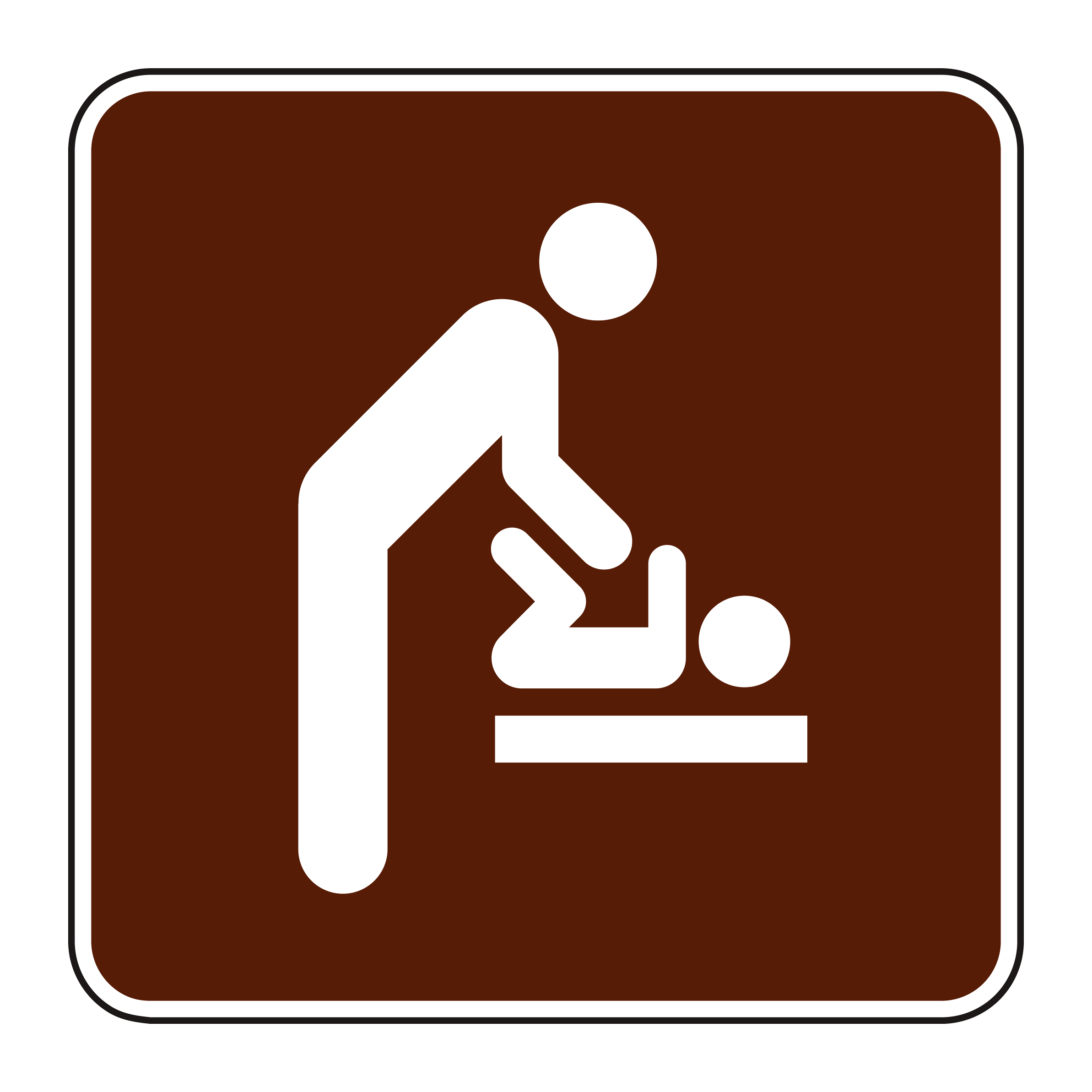 RS-137 Recreational & Cultural Interest Sign — official FHWA layout