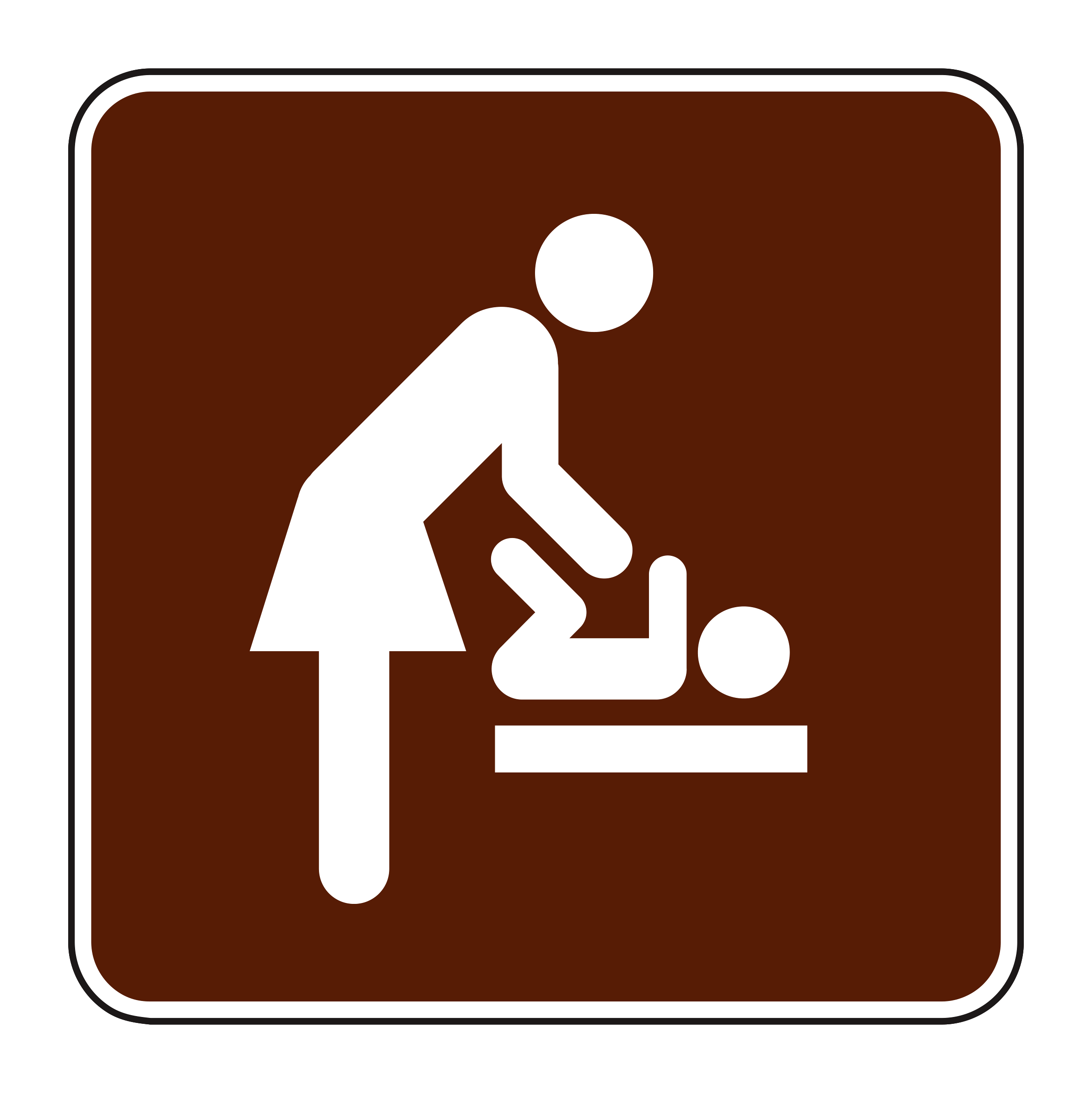 RS-138 Recreational & Cultural Interest Sign — official FHWA layout