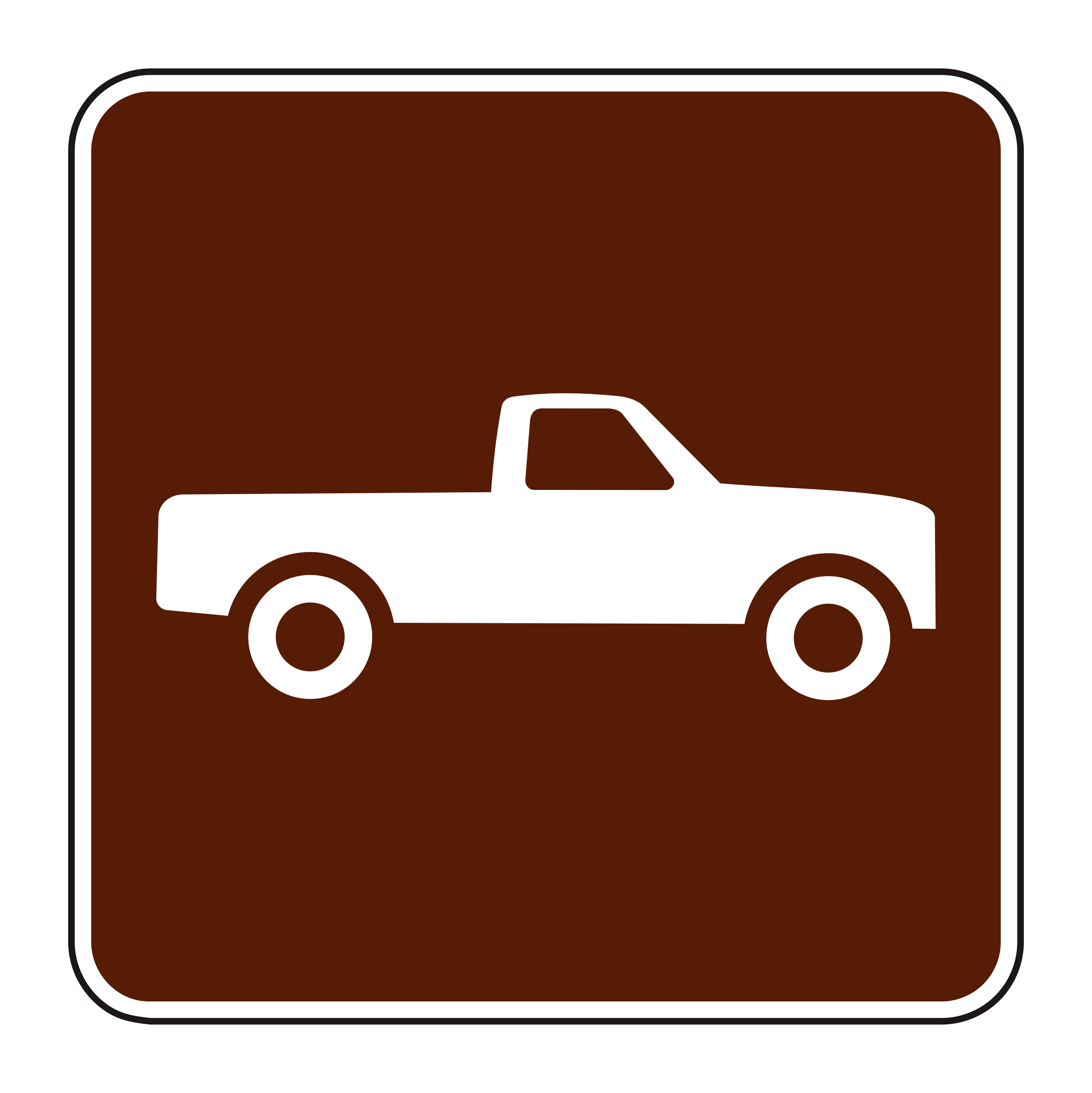 RS-140 Recreational & Cultural Interest Sign — official FHWA layout