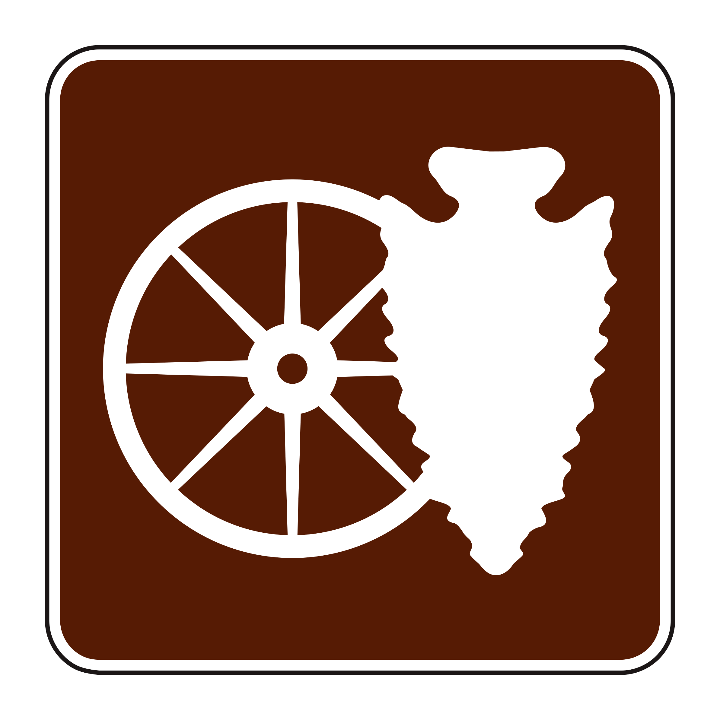 RS-142 Recreational & Cultural Interest Sign — official FHWA layout
