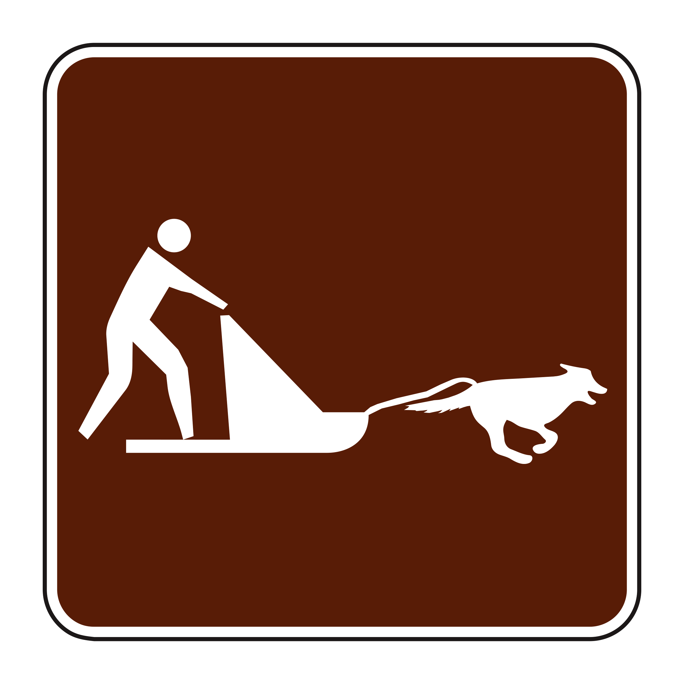 RS-143 Recreational & Cultural Interest Sign — official FHWA layout