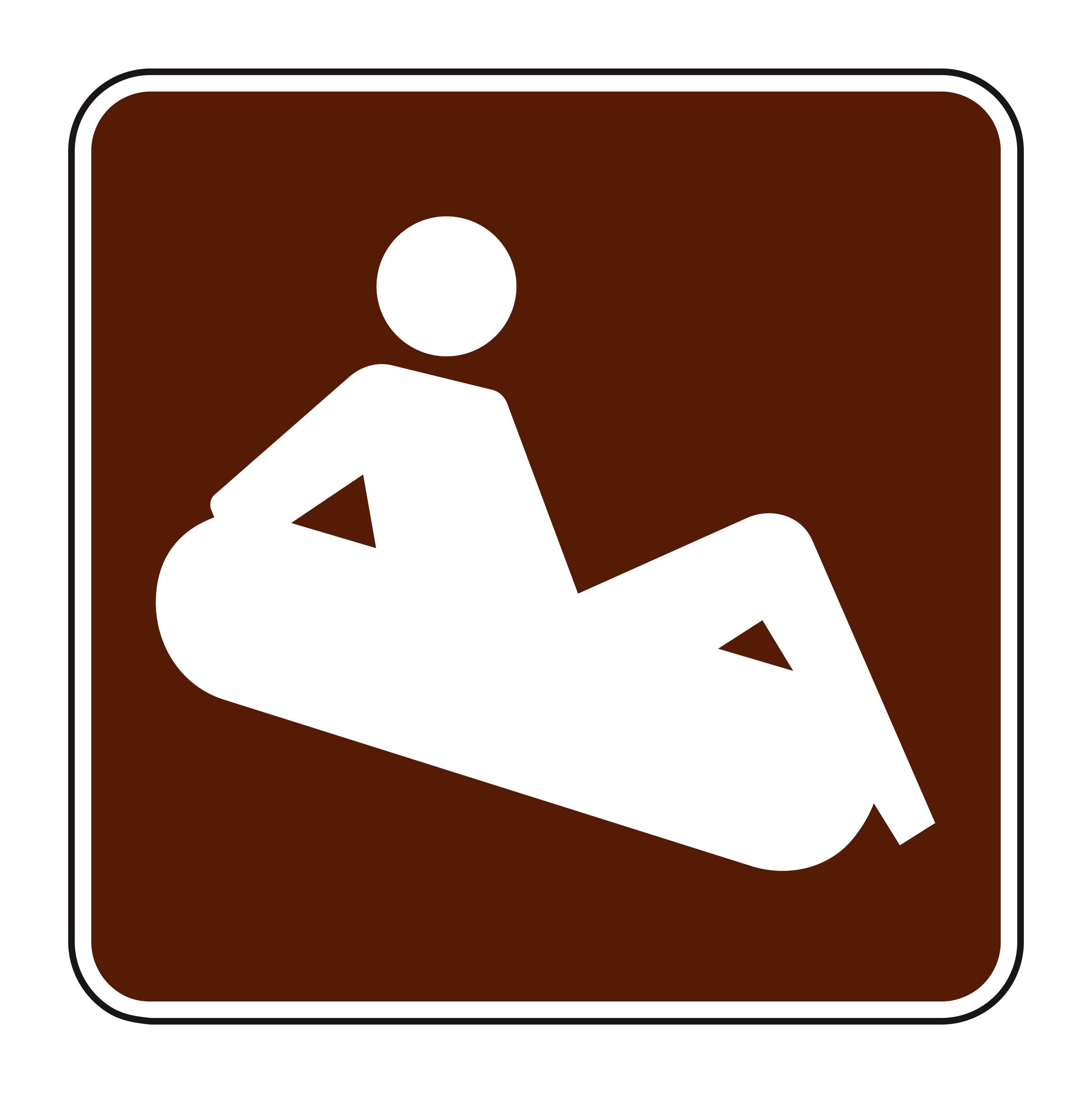 RS-144 Recreational & Cultural Interest Sign — official FHWA layout