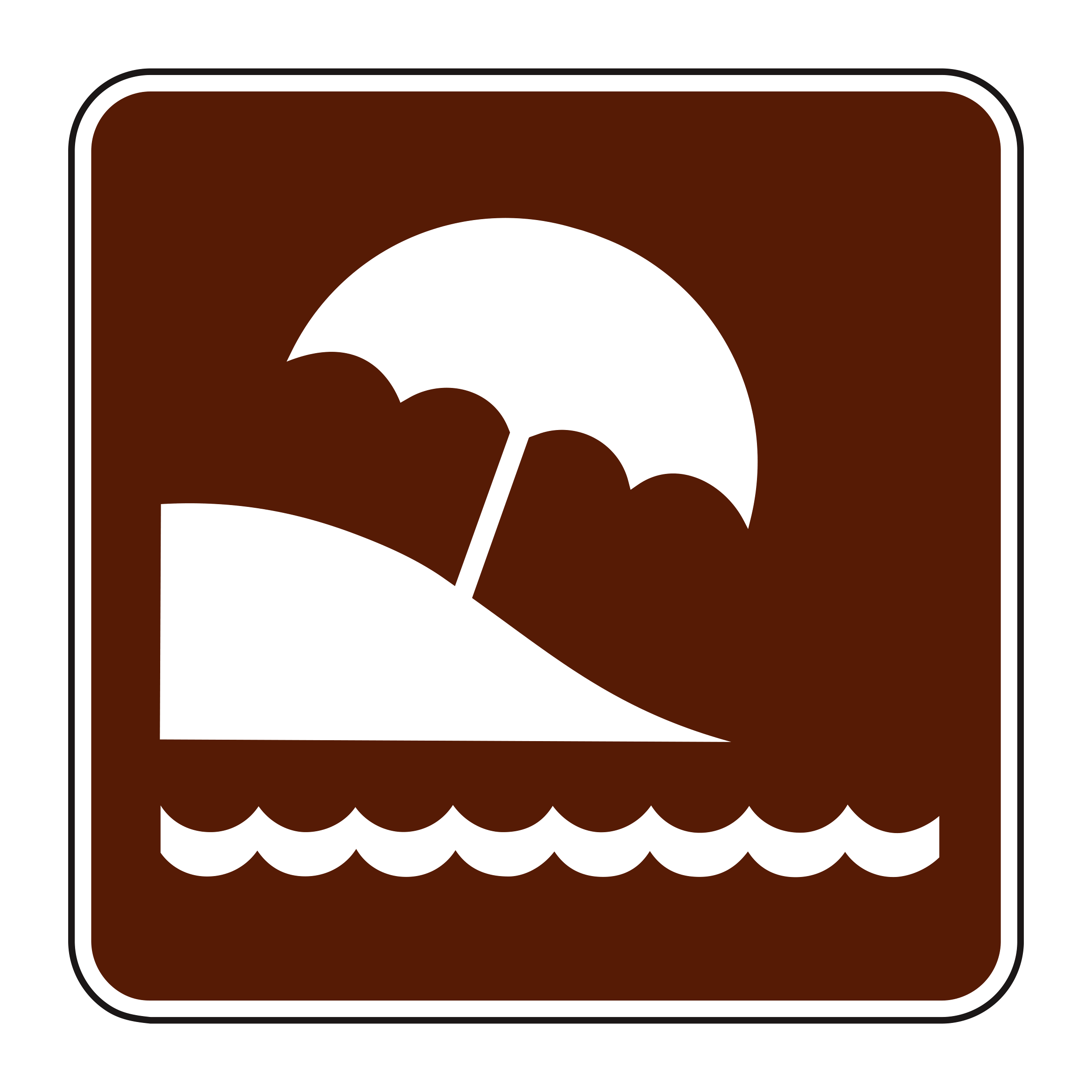 RS-145 Recreational & Cultural Interest Sign — official FHWA layout