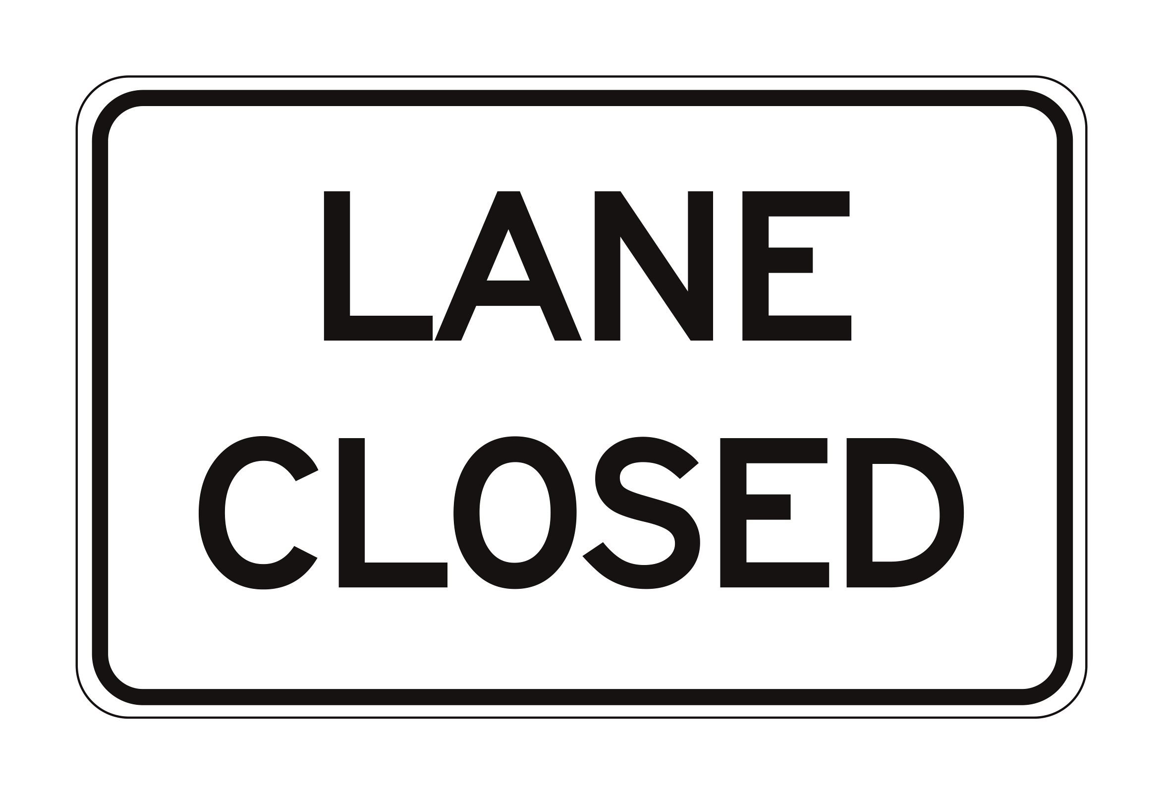 SC11(CA) Lane Closed — official FHWA layout