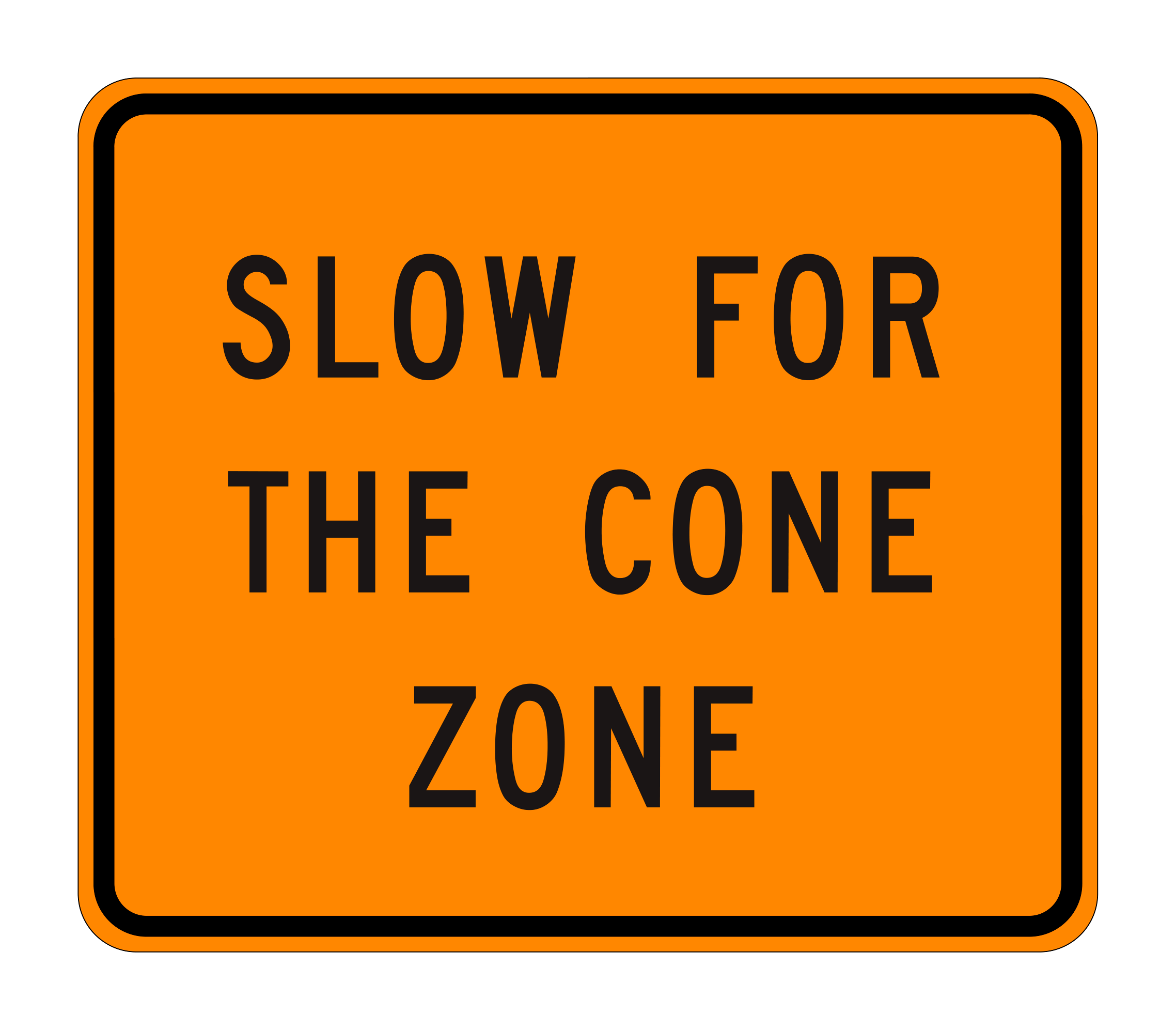 SC20(CA) Slow for the Cone Zone — official FHWA layout