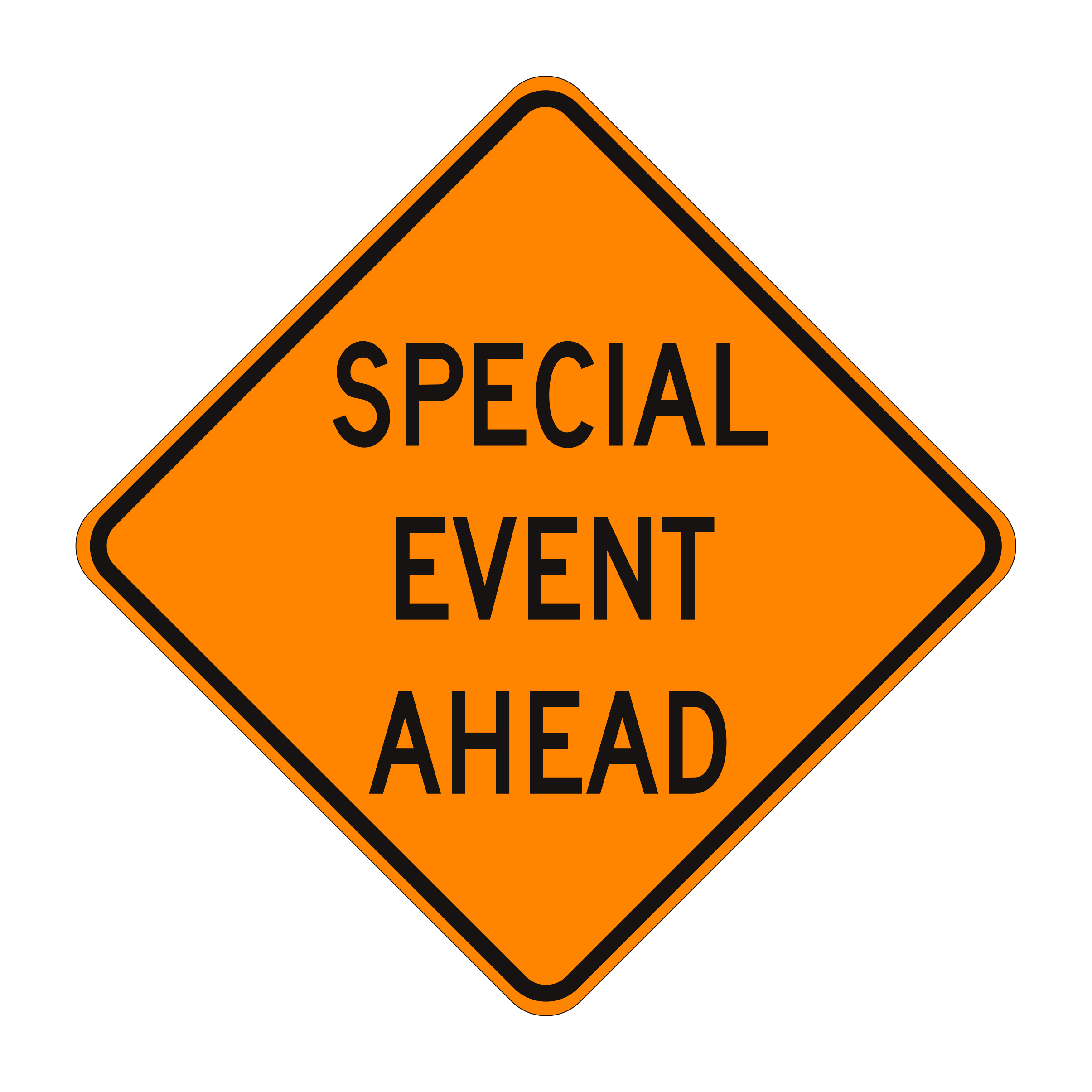 SC5(CA) Opecial Event Ahead — official FHWA layout