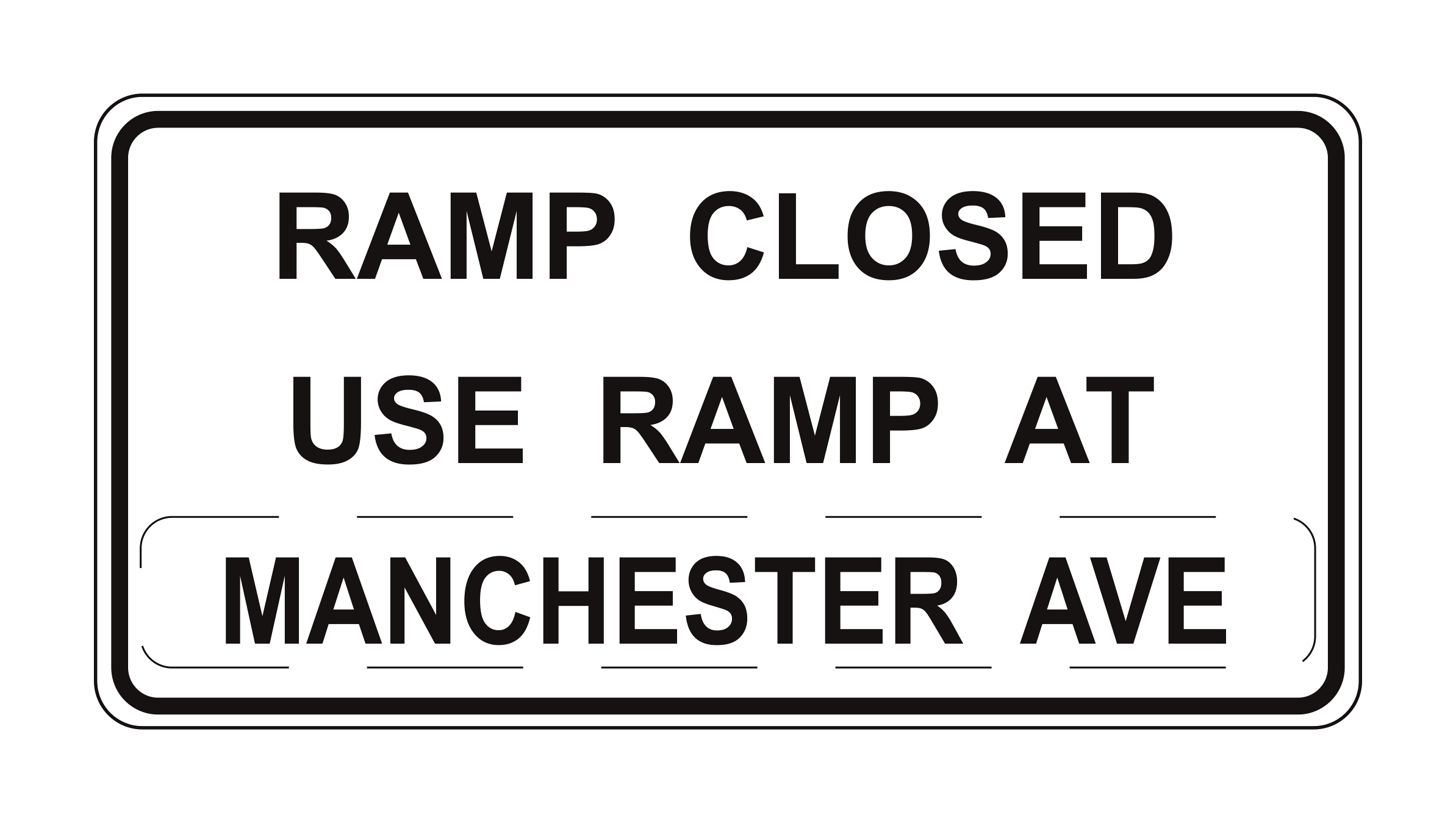 SC7(CA) Ramp Closed Use Ramp at Manchester — official FHWA layout