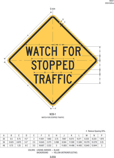 W26-1 W26-1 — official FHWA layout